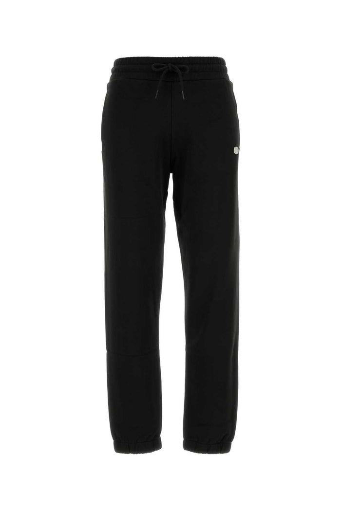 Black Cotton Joggers Exterior: Pantaloni