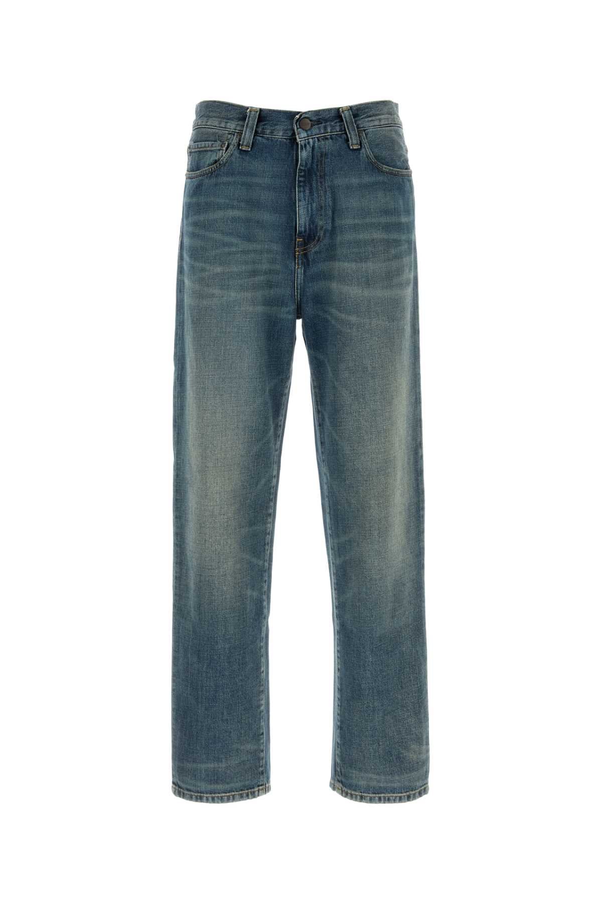 Denim Aaron Pant Blue Exterior: Cotton Pantaloni