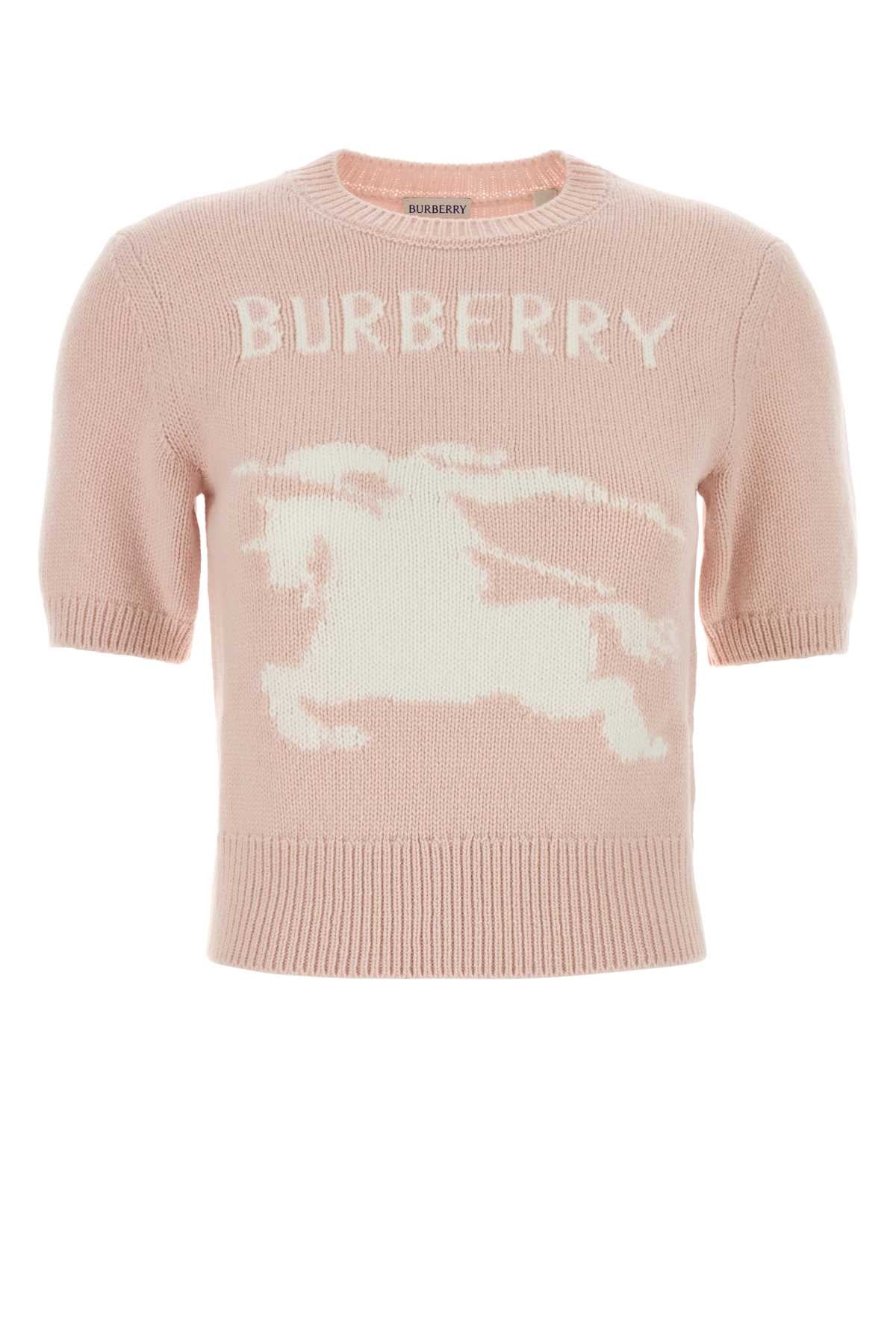 Pastel Pink Wool Sweater Bouquet Cashmere Maglieria