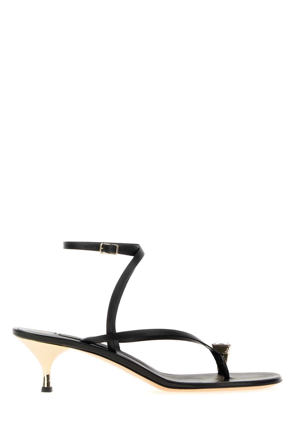 Casadei Exterior: 100% Leather sandals in black