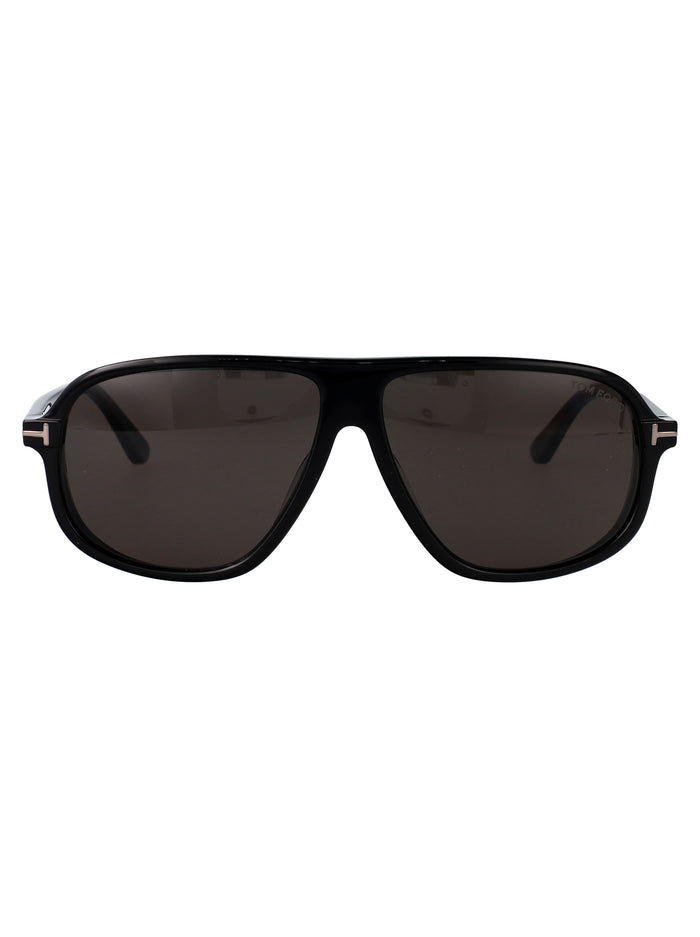 Ft1208-N 01a Nero Lucido / Fumo Acetate Sunglasses