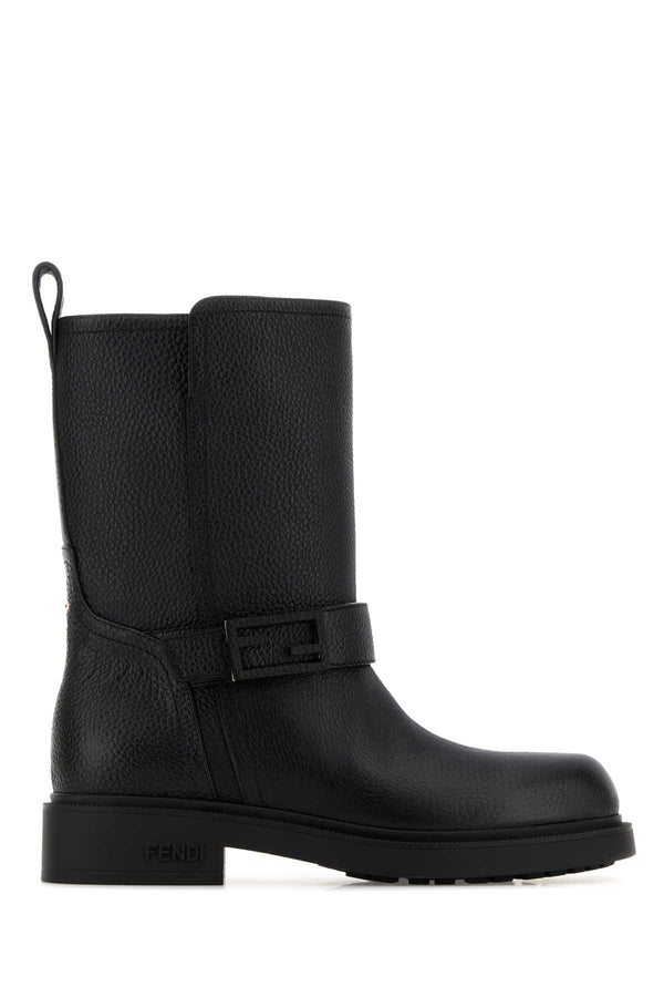 Fendi Exterior: 100% Calf boot in black