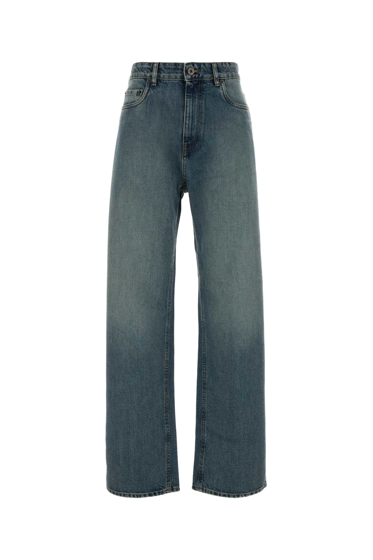 Denim Jeans Bleu Exterior: Cotton