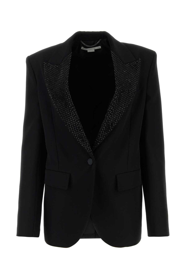Stella McCartney Exterior: 100% Wool blazer in black