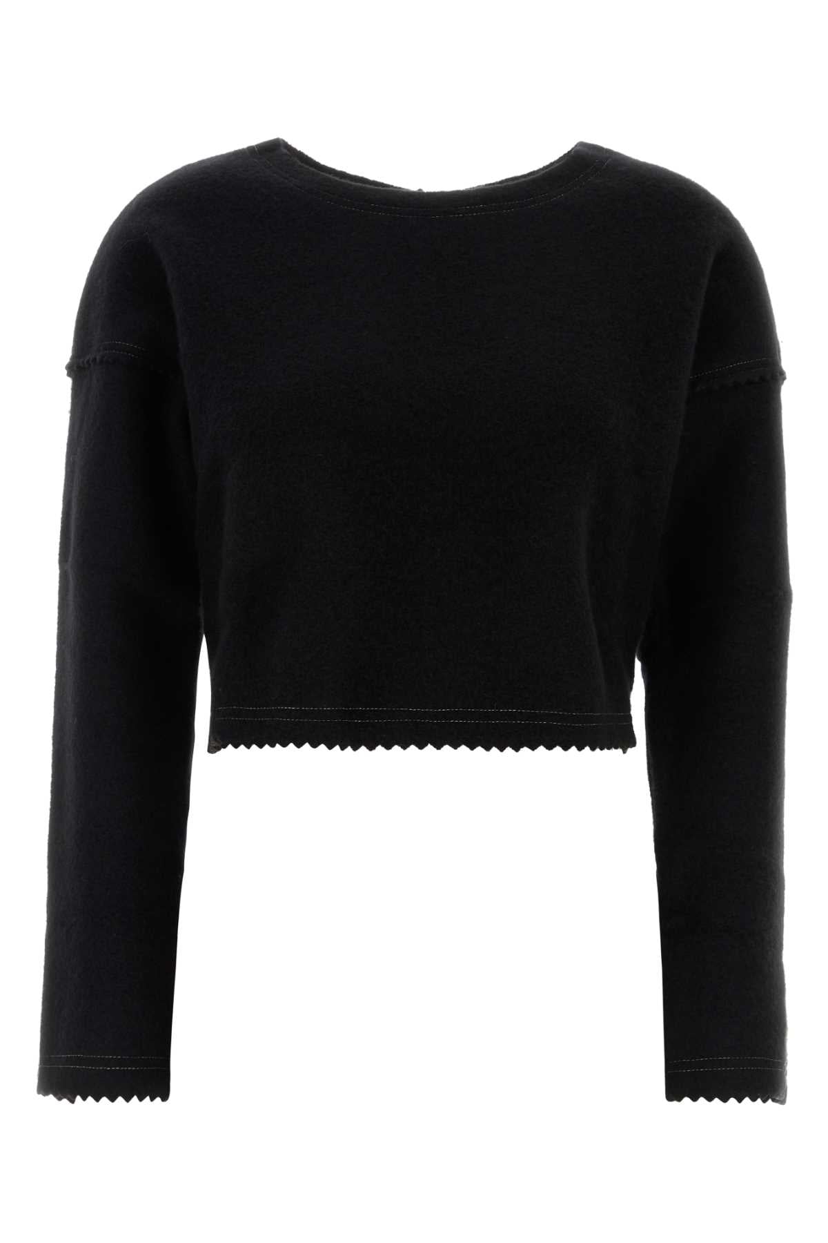 Black Wool Blend Crespo Sweater Nero Maglieria