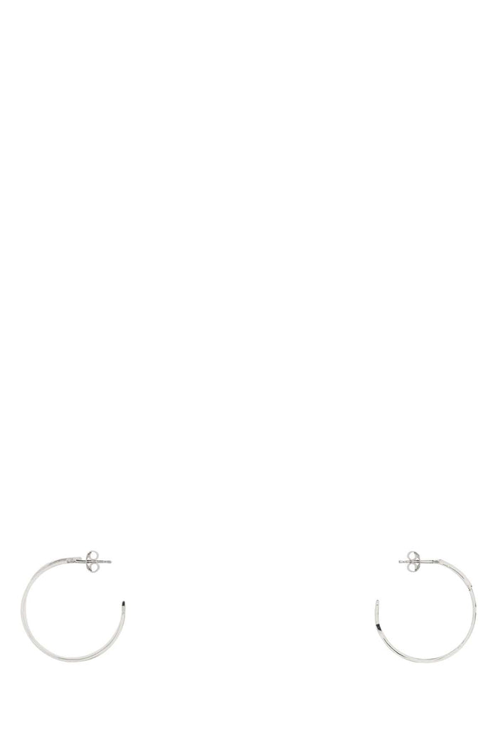 Silver Metal Givenchy Tape Earrings Anticsilvery Bracciali