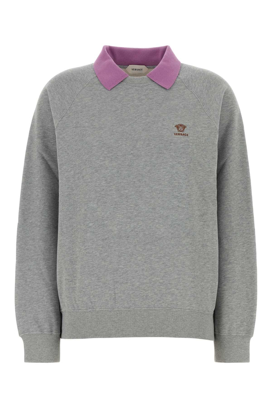 Versace 100% Cotton sweater in gray