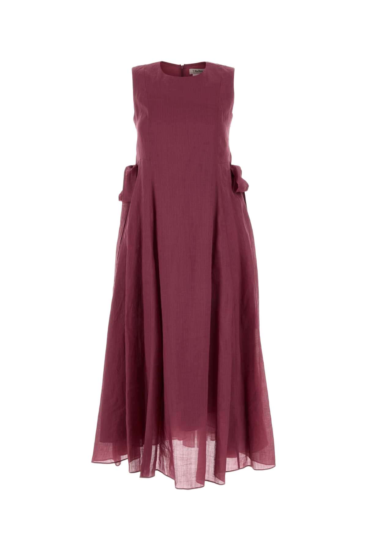 Tyrian Purple Ramie Aquile Dress Ciclamino Abiti