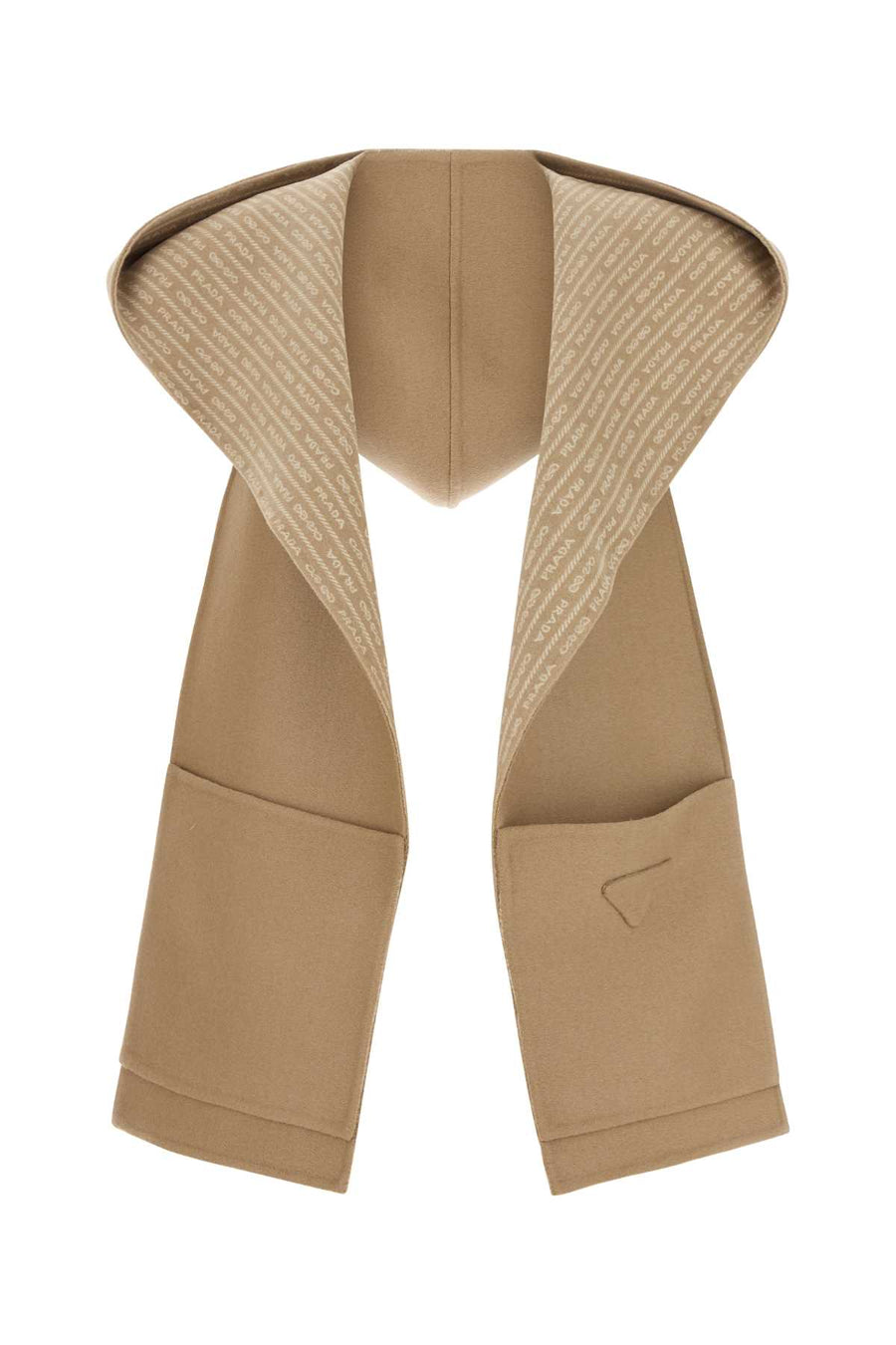 Prada 100% Wool scarf in beige