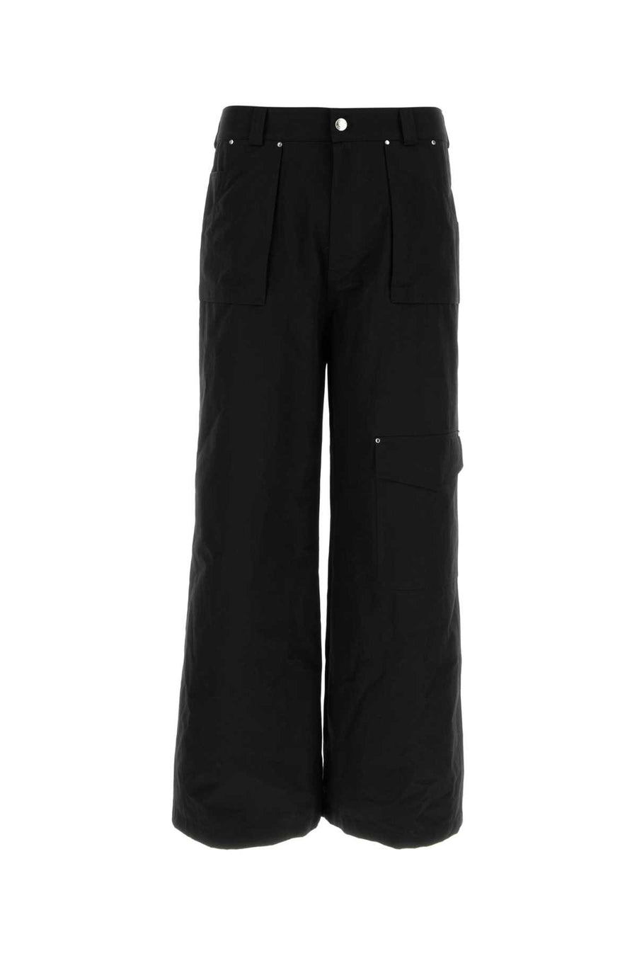 Alexander McQueen Cotton cargo pants in black
