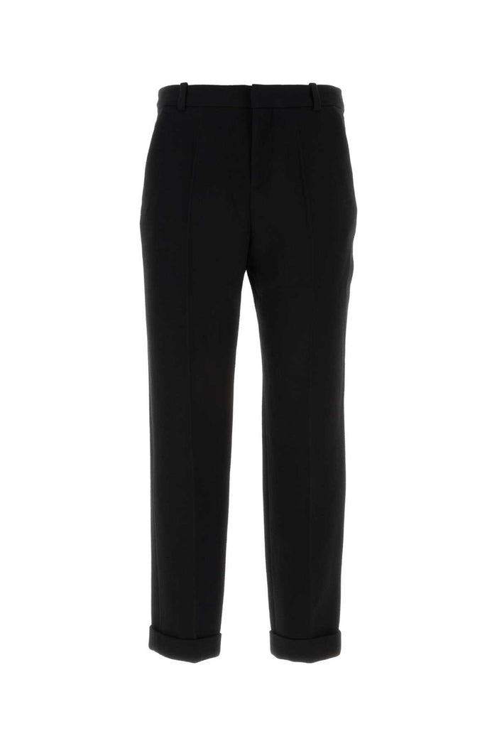 Black Wool Pant Noir Exterior: Virgin Pantaloni