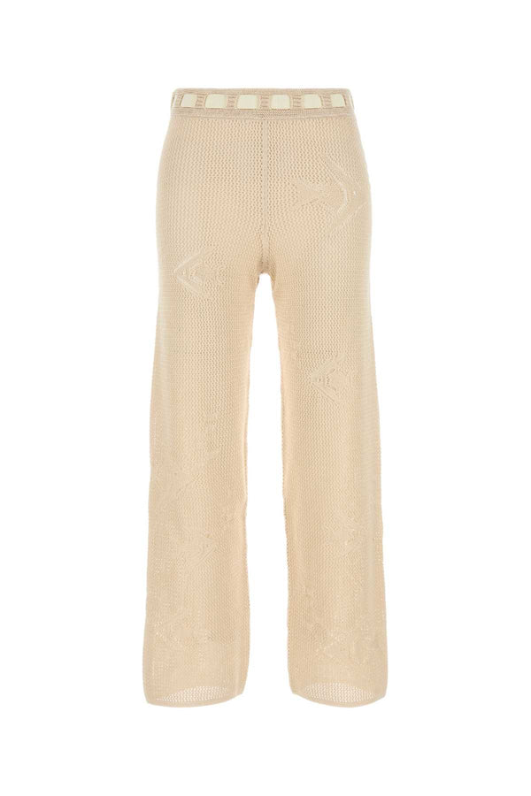 Bode 100% Cotton trousers in beige