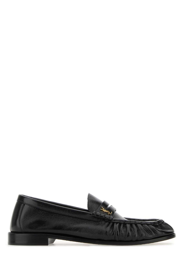 Black Leather Le Loafer Loafers Nero Mocassini