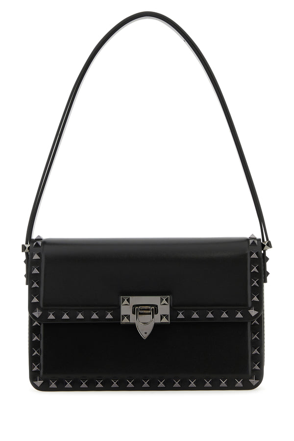 Valentino Garavani Napa leather shoulder bag in black