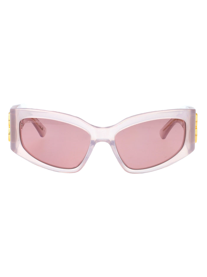 Bb0321s White-white-pink Recycled Acetate Sunglasses