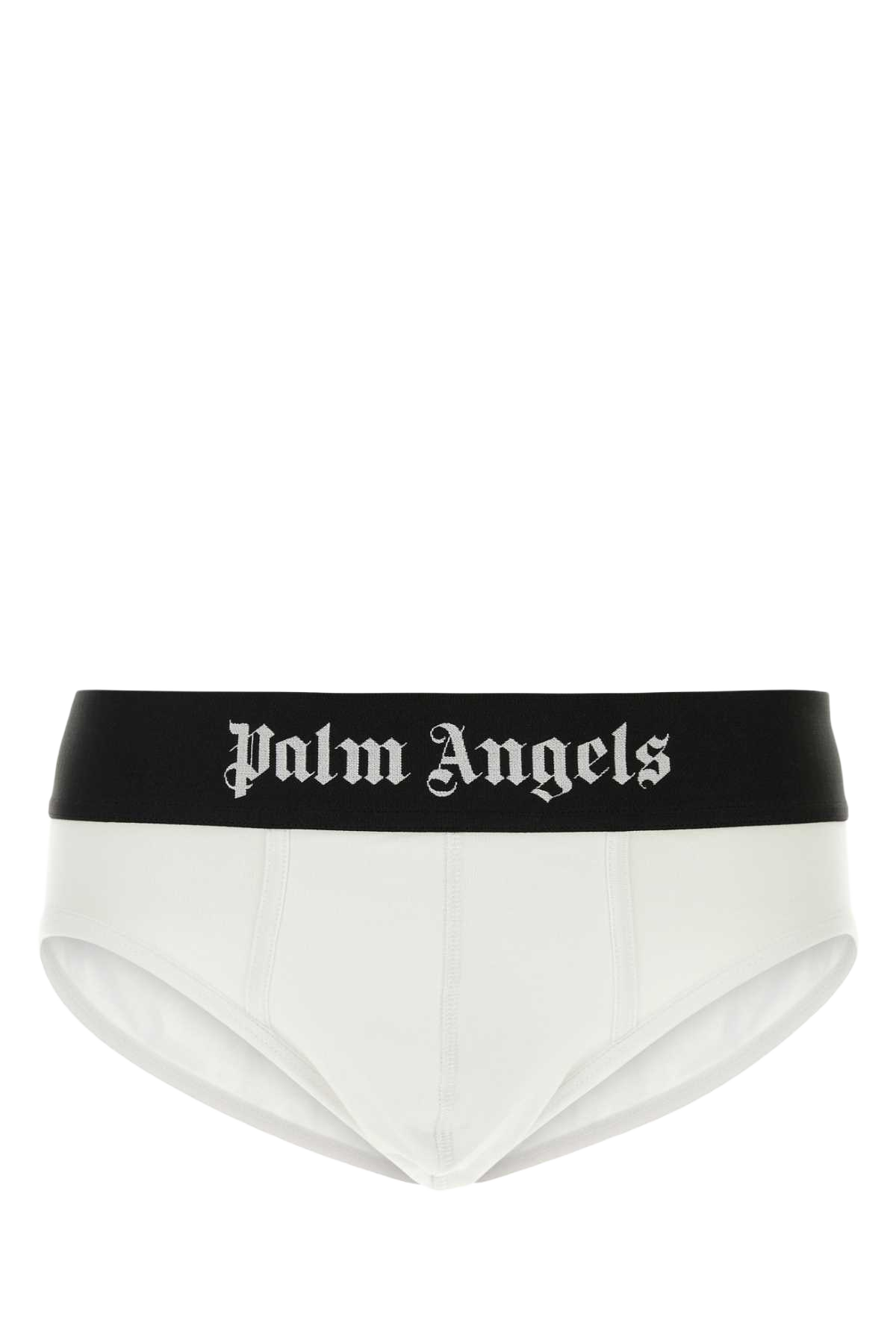 White Stretch Cotton Brief Set Whiteblack Intimo