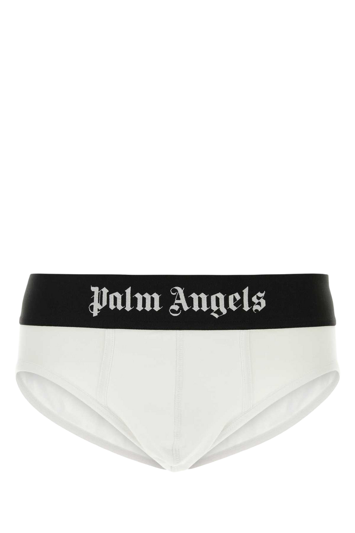 White Stretch Cotton Brief Set Whiteblack Intimo