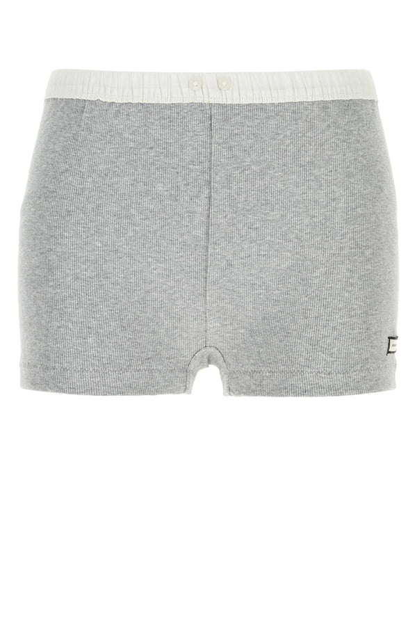 Entire Studios Short 93% Cotton shorts in gray