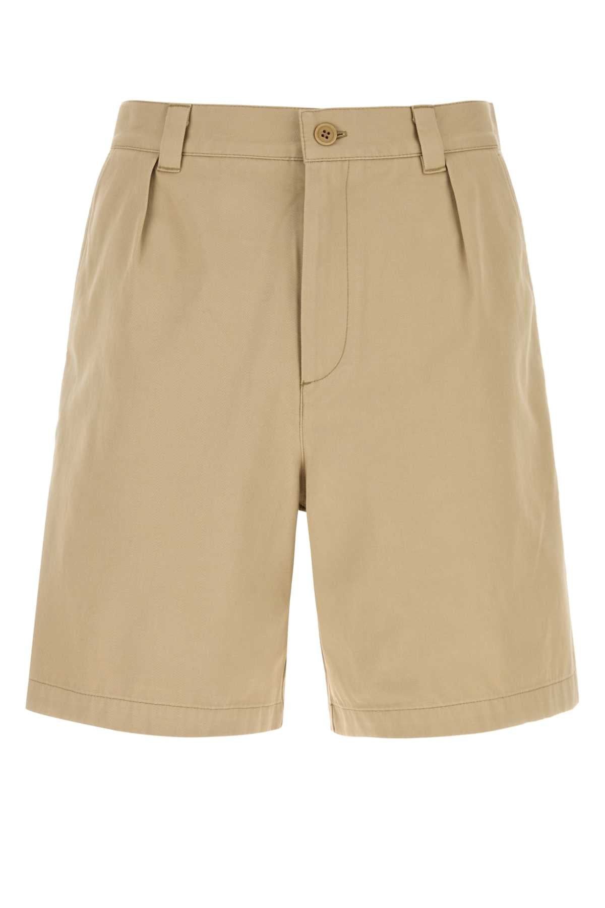 Beige Exterior: Cotton Bermuda