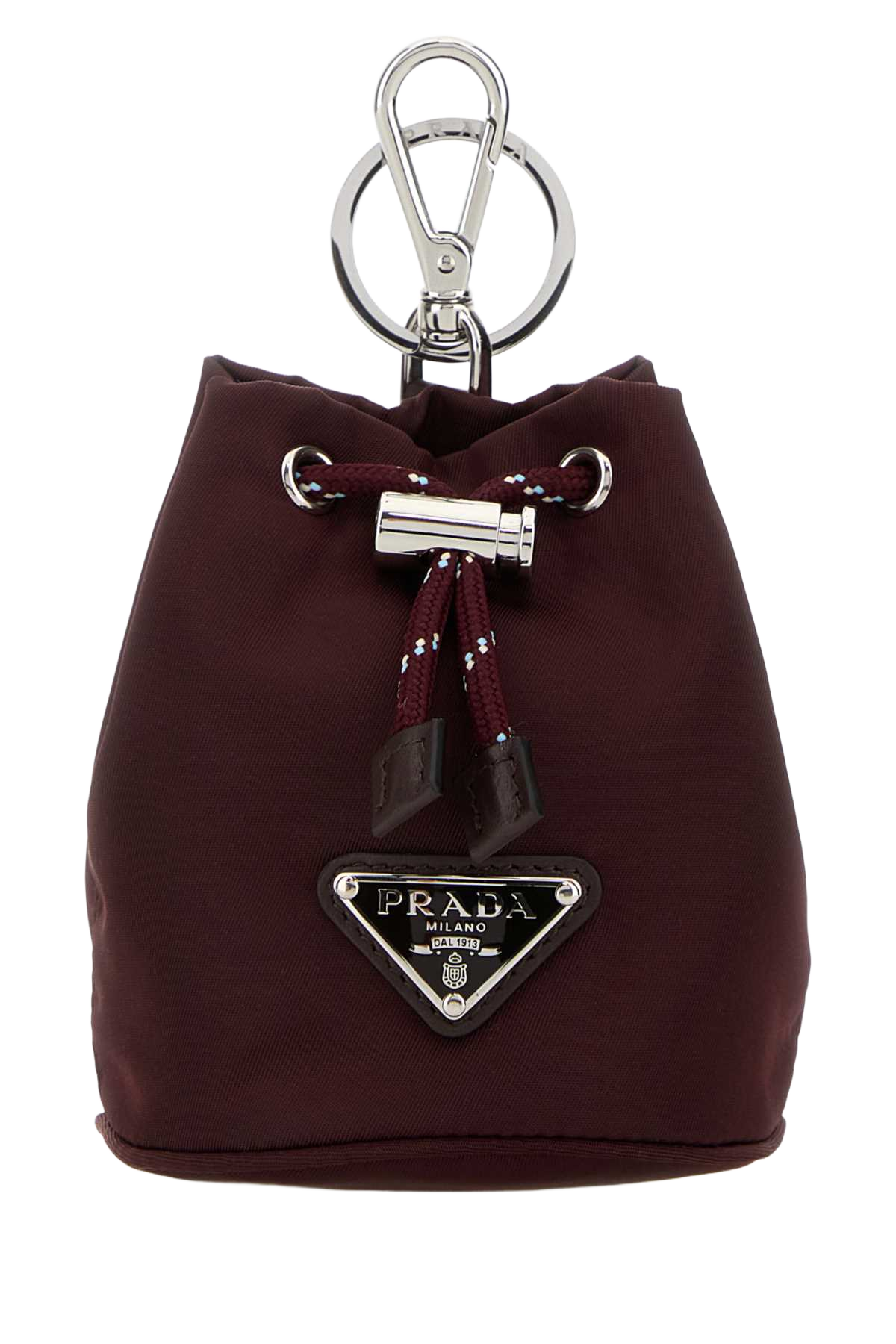 Burgundy Fabric Key Ring Bordeaux Portachiavi