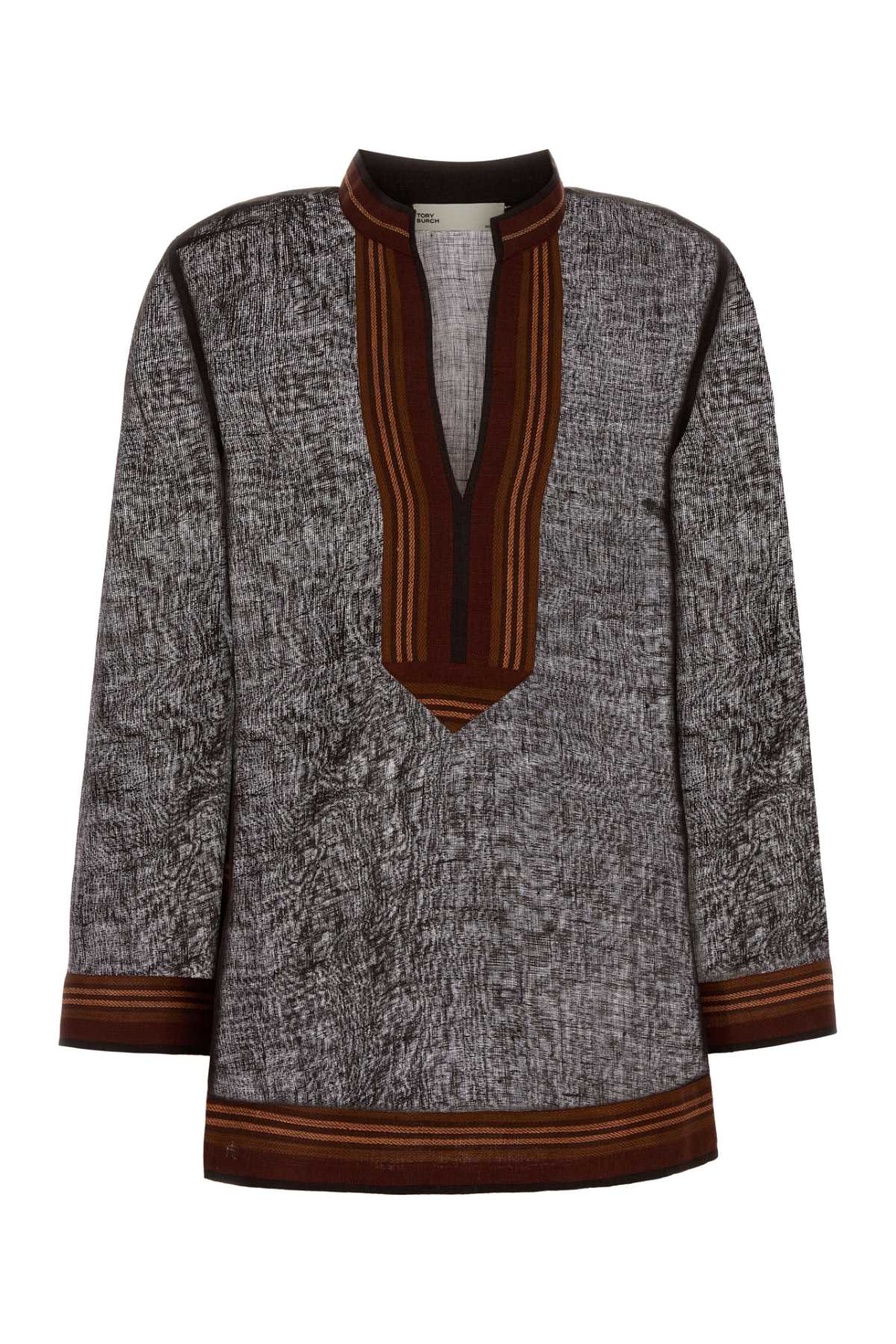 Brown Linen Blouse 209 Exclusive Of Trim Maglie
