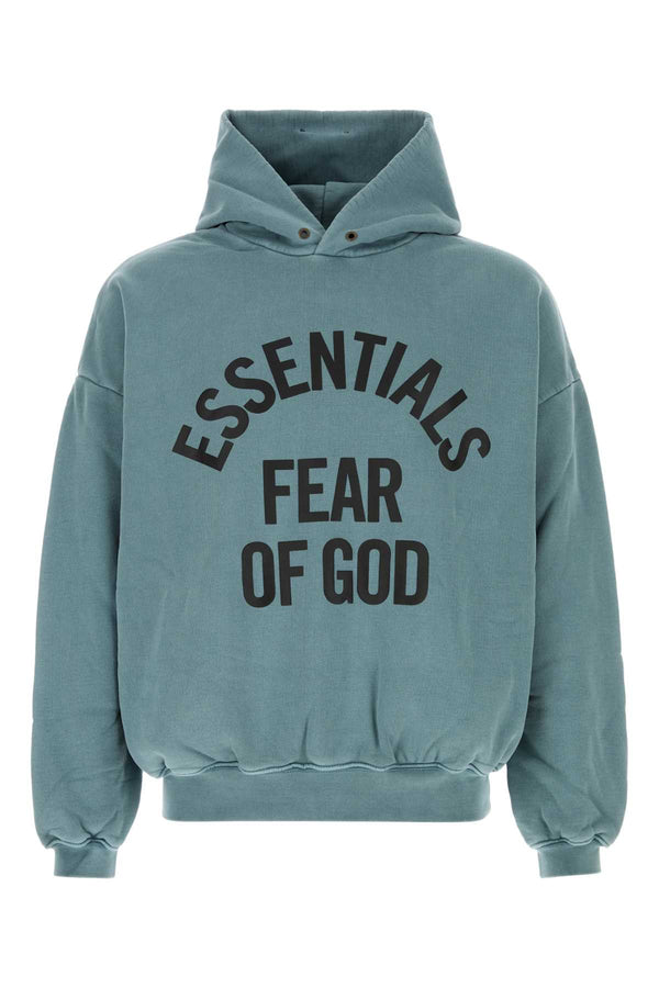 Fear Of God Essential Hoodie 100% Cotton sweatshirt in blue