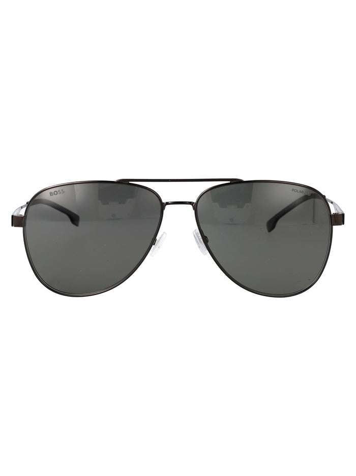 Boss 1641-S Dark Ruthenium Black Stainless Steel Sunglasses