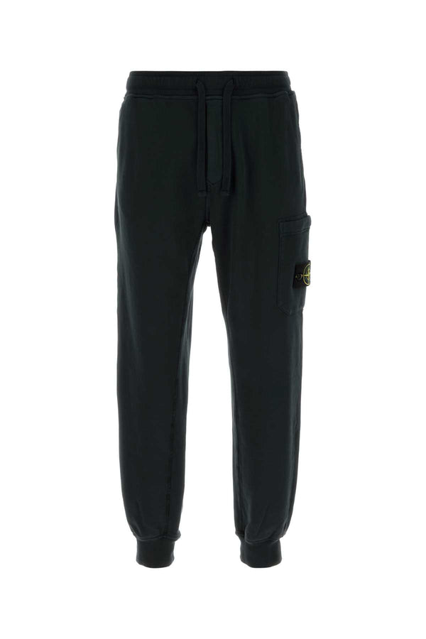 Stone Island Bottoms 100% Cotton joggers in black
