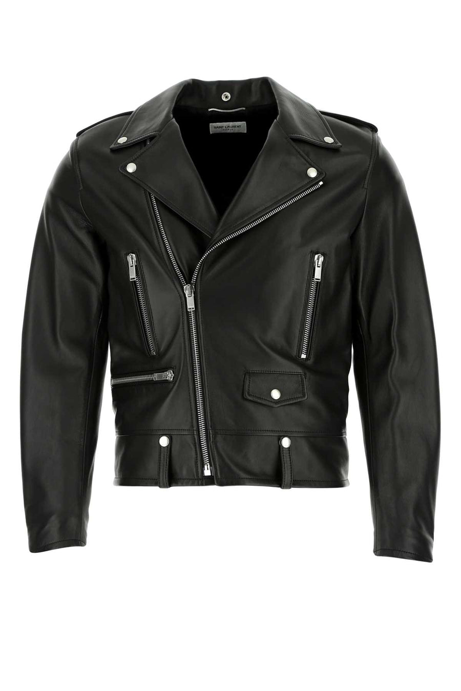 Saint Laurent Lamb skin jacket in black
