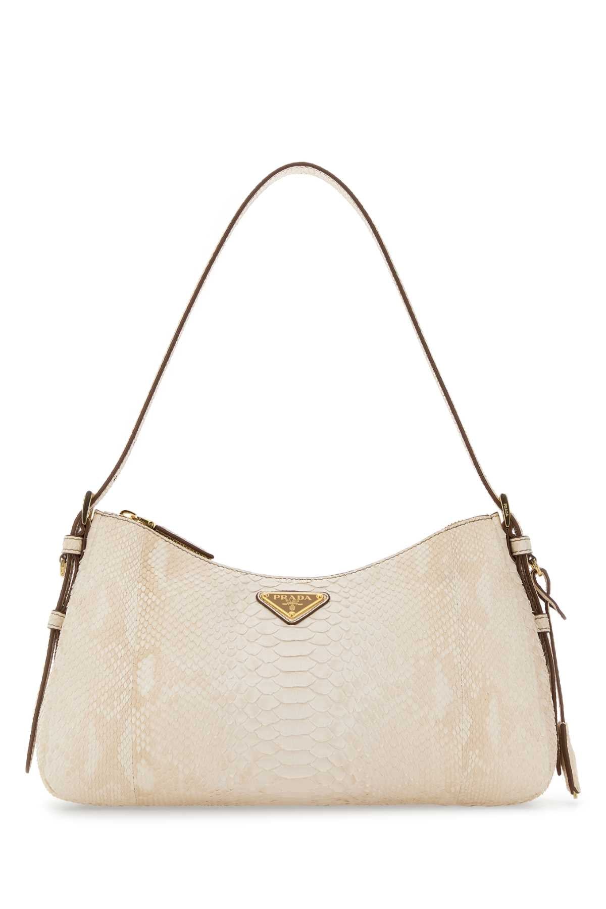 Ivory Leather Aimã©e Shoulder Bag Sabbia Borse A Mano