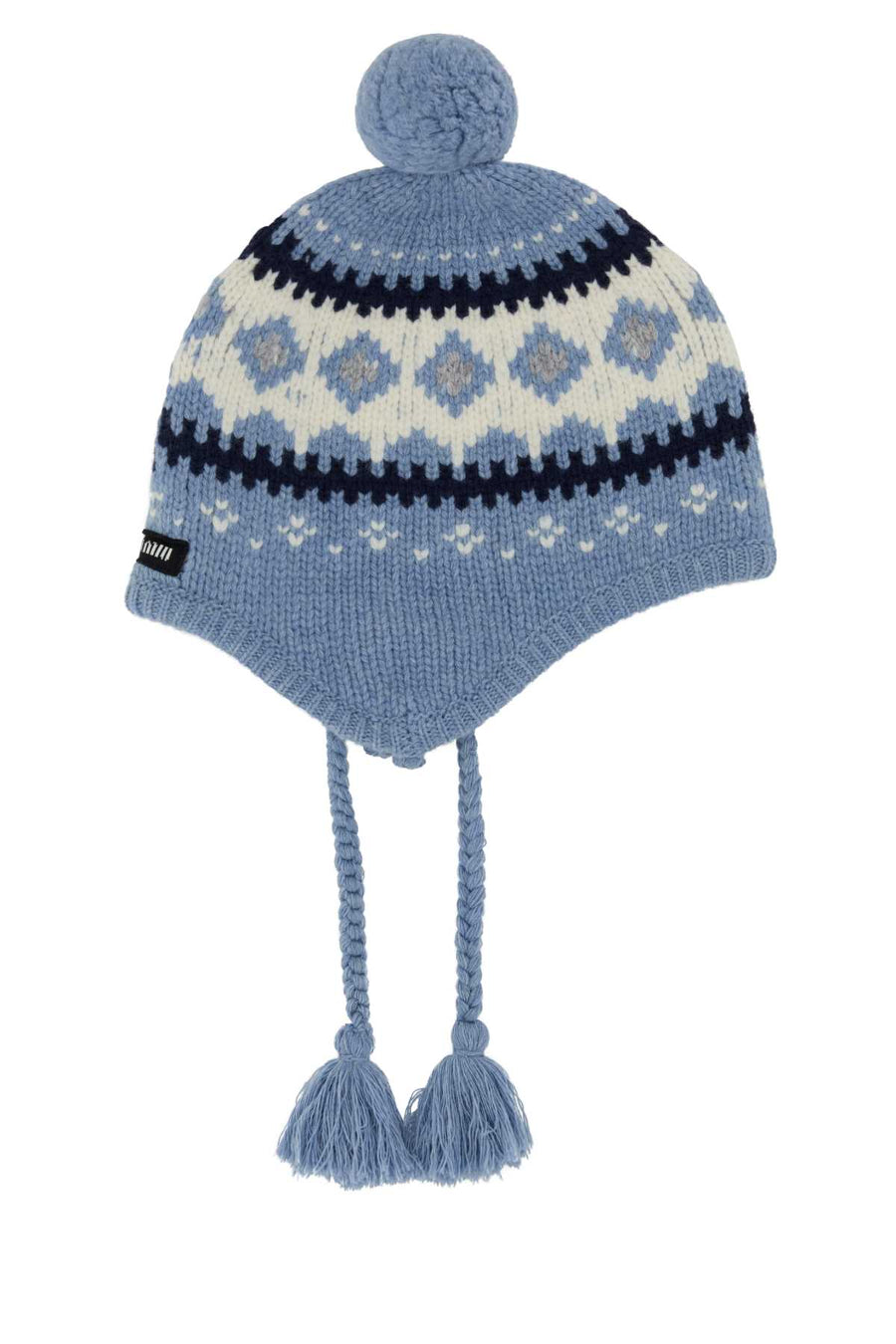Miu Miu CAPPELLI 100% Virgin wool beanie in blue