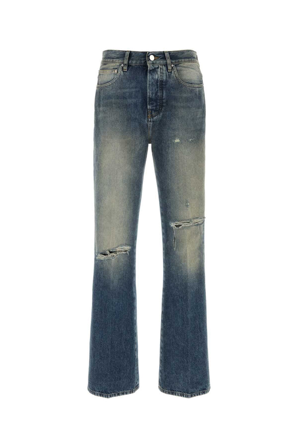 Amiri Boot 100% Cotton jeans in blue