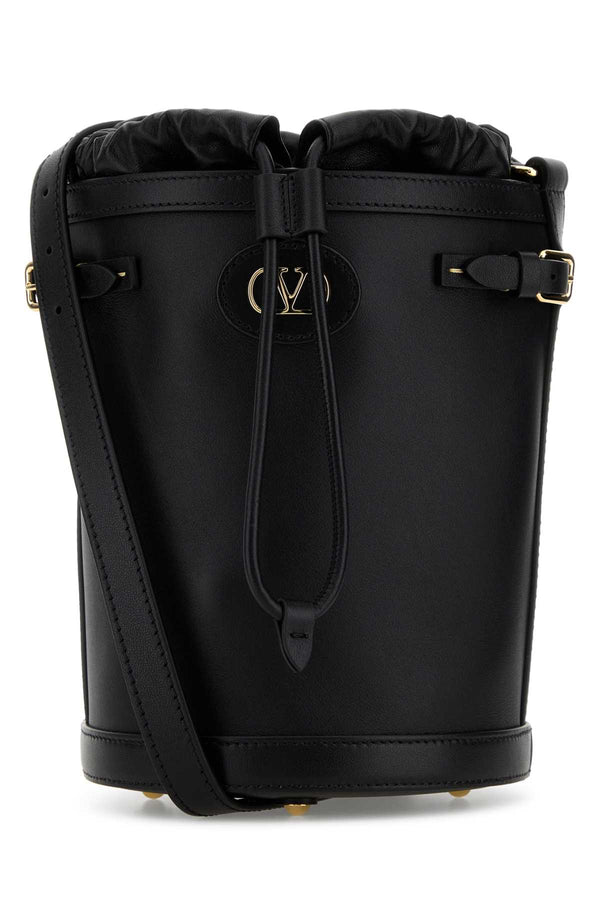 Valentino Garavani Calf leather - Bos Taurus bucket bag in black