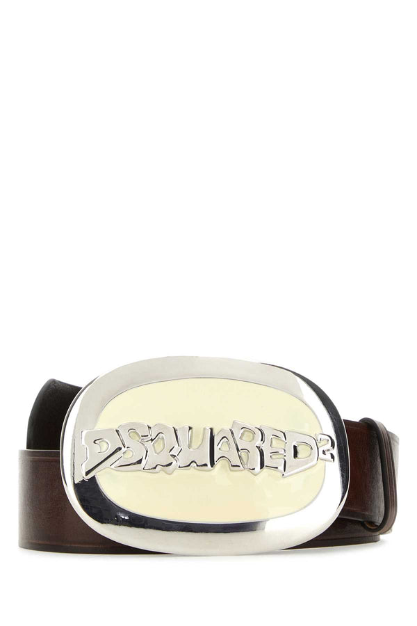 Dsquared2 100% Bovine leather belt in brown