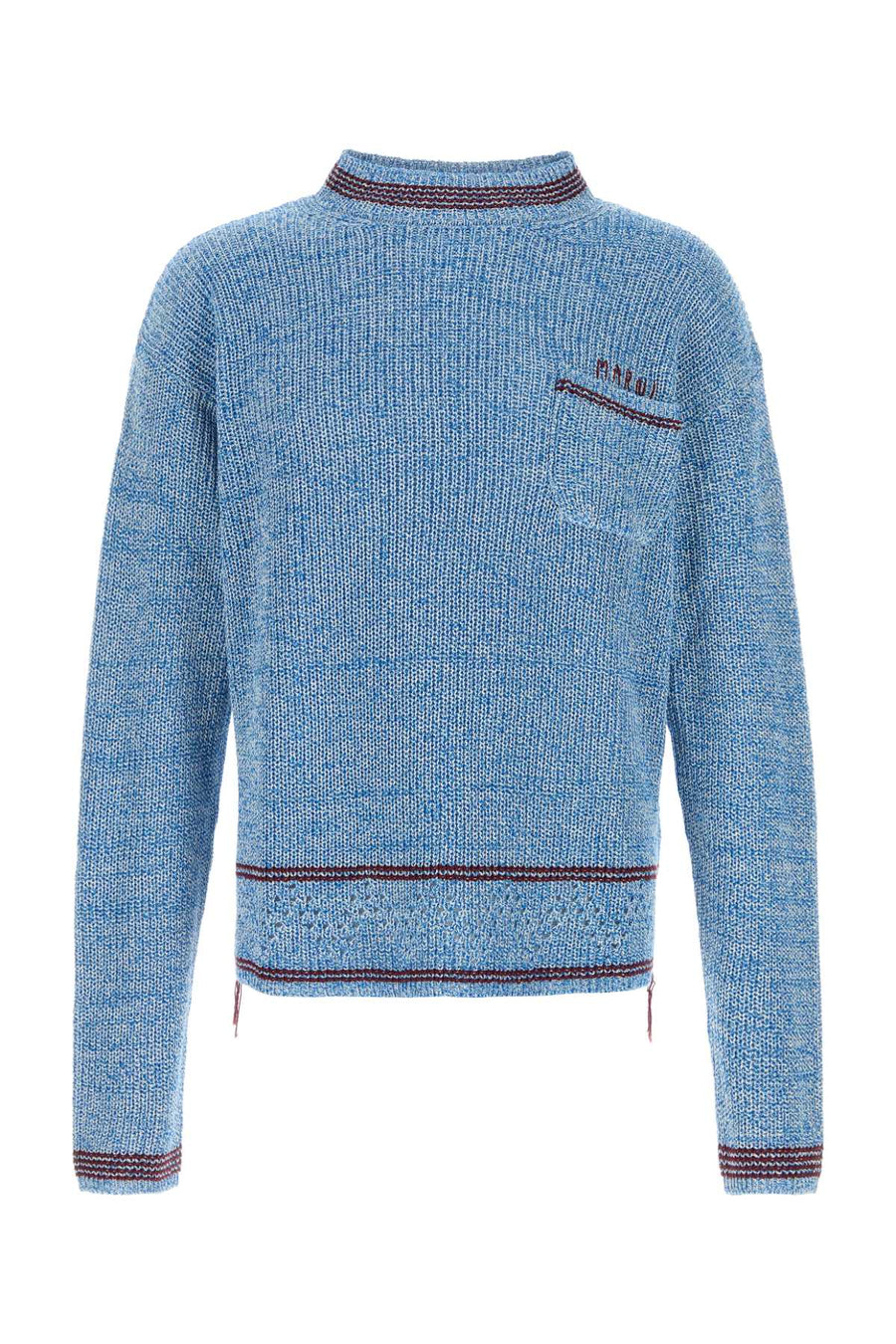 Marni Sweater 100% Cotton Knit sweater in blue