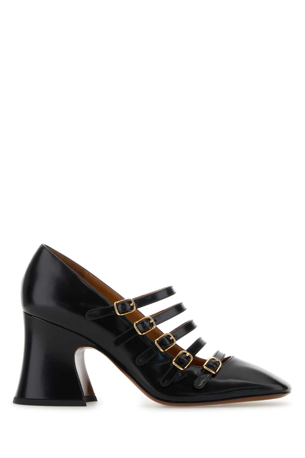 Chc25a11col 001 Black Scarpe Con Tacco