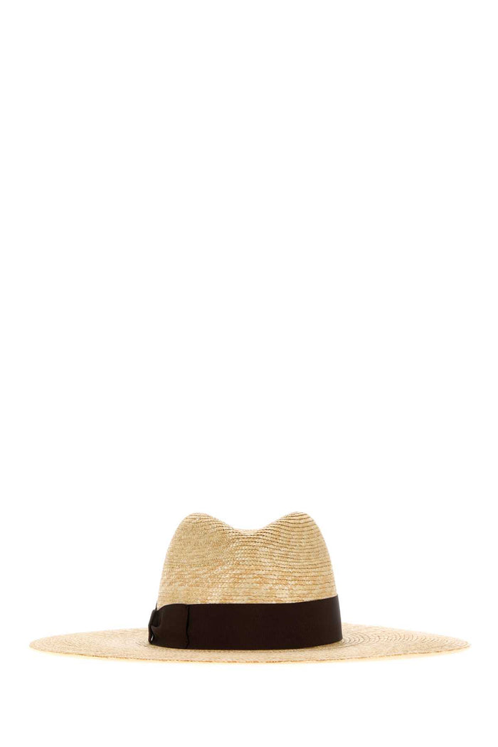 Straw Sophie Hat Naturalecintamalto Exterior: Cappelli