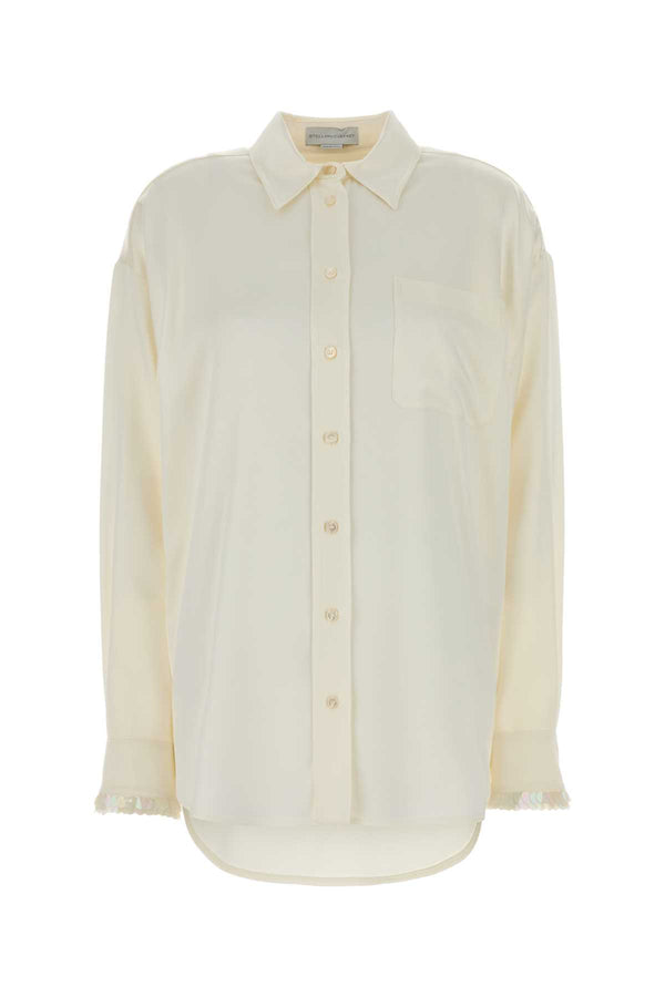 Stella McCartney Cuff 73% Acetate 27% Viscose shirt in cream