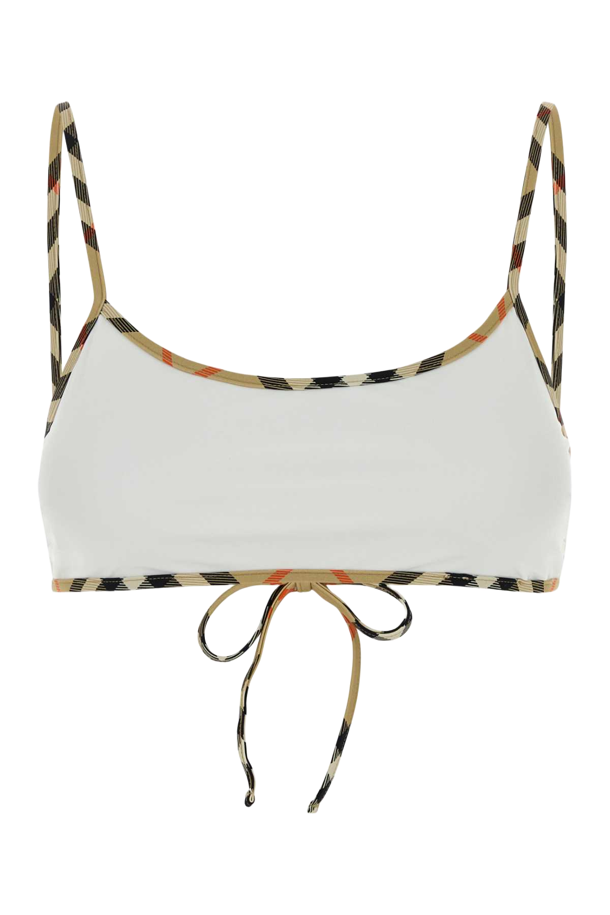 White Stretch Nylon Bikini Top Pwhitesandipchk Polyamide (nylon) Elastane Costumi Da Bagno