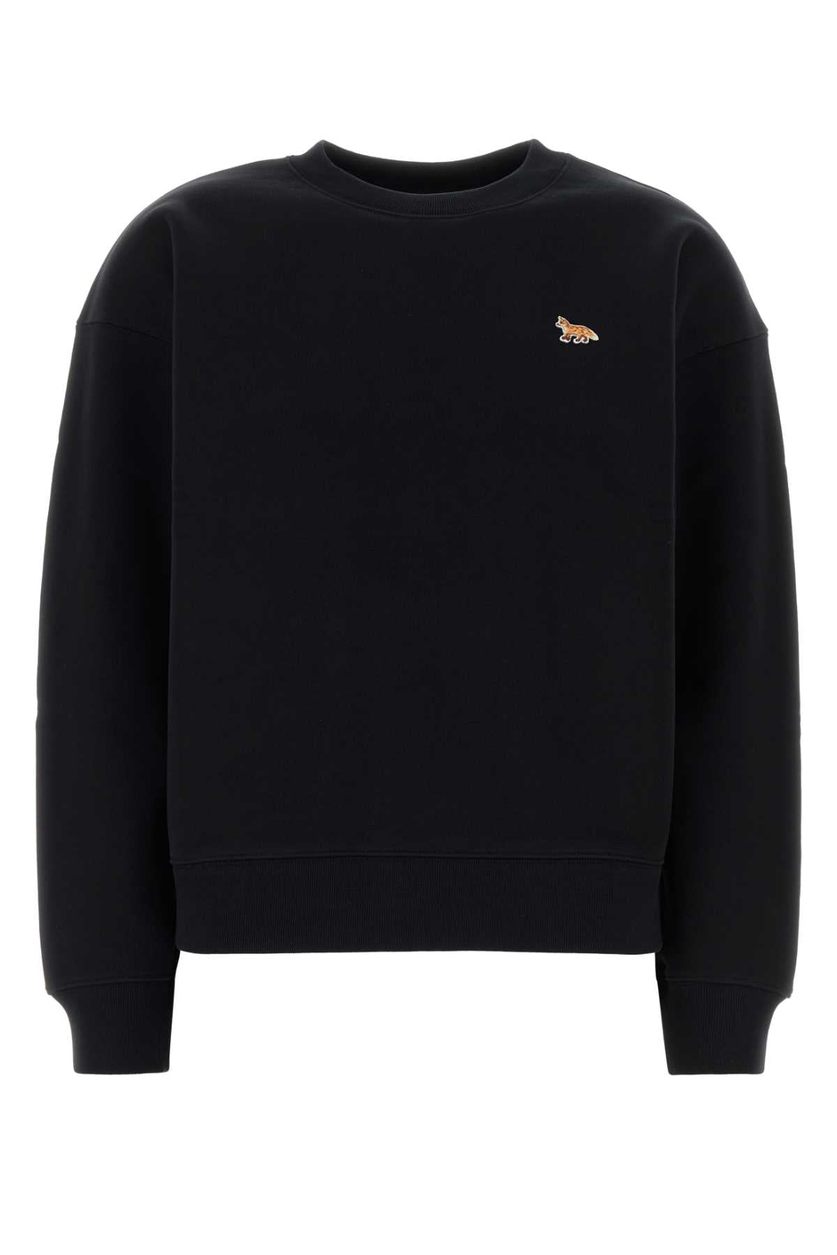 Black Cotton Sweatshirt Exterior: Felpe