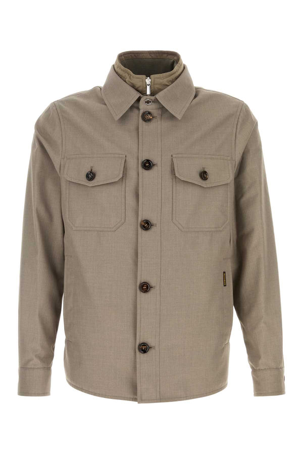 Dove Grey Jacquard Dulac Jacket Sabbia Giubbini