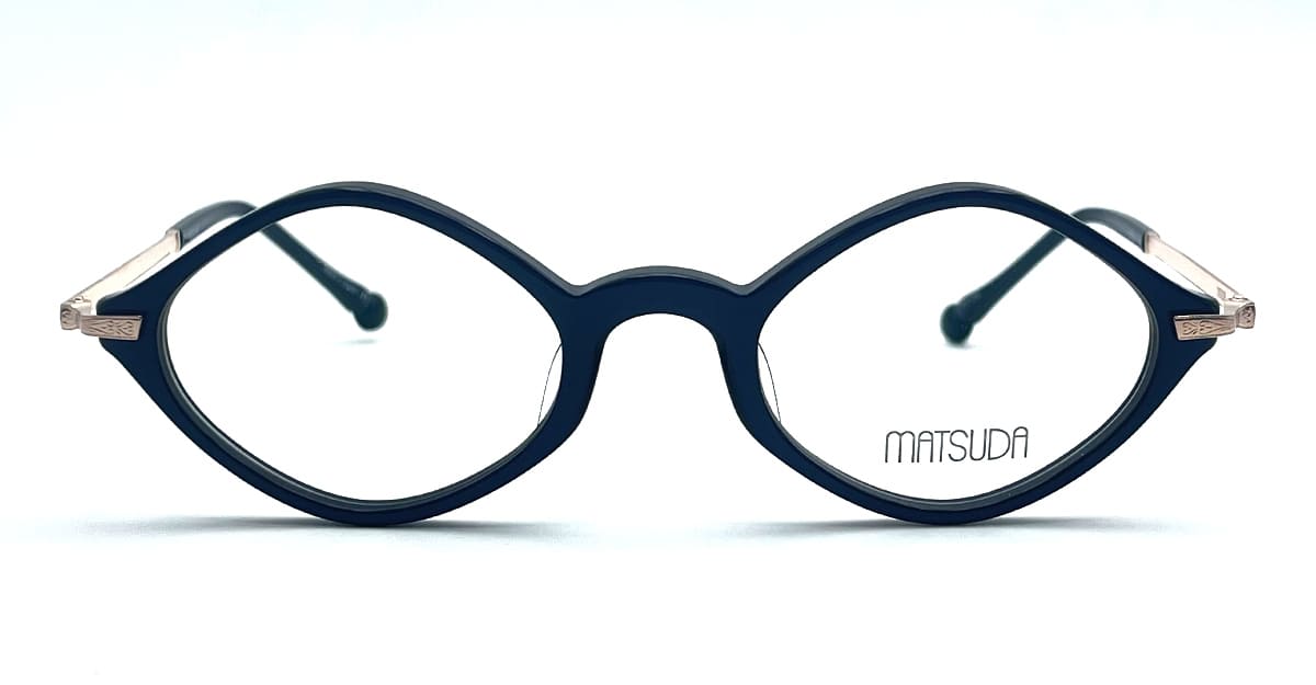 M2066.rx.nvy-Rg.47 Nd Acetate Eyeglasses