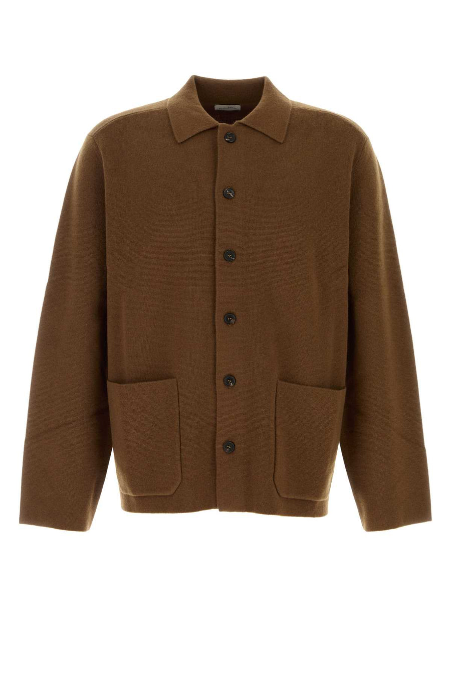 Le Kasha With Exterior: 100% Organic cashmere vest in brown