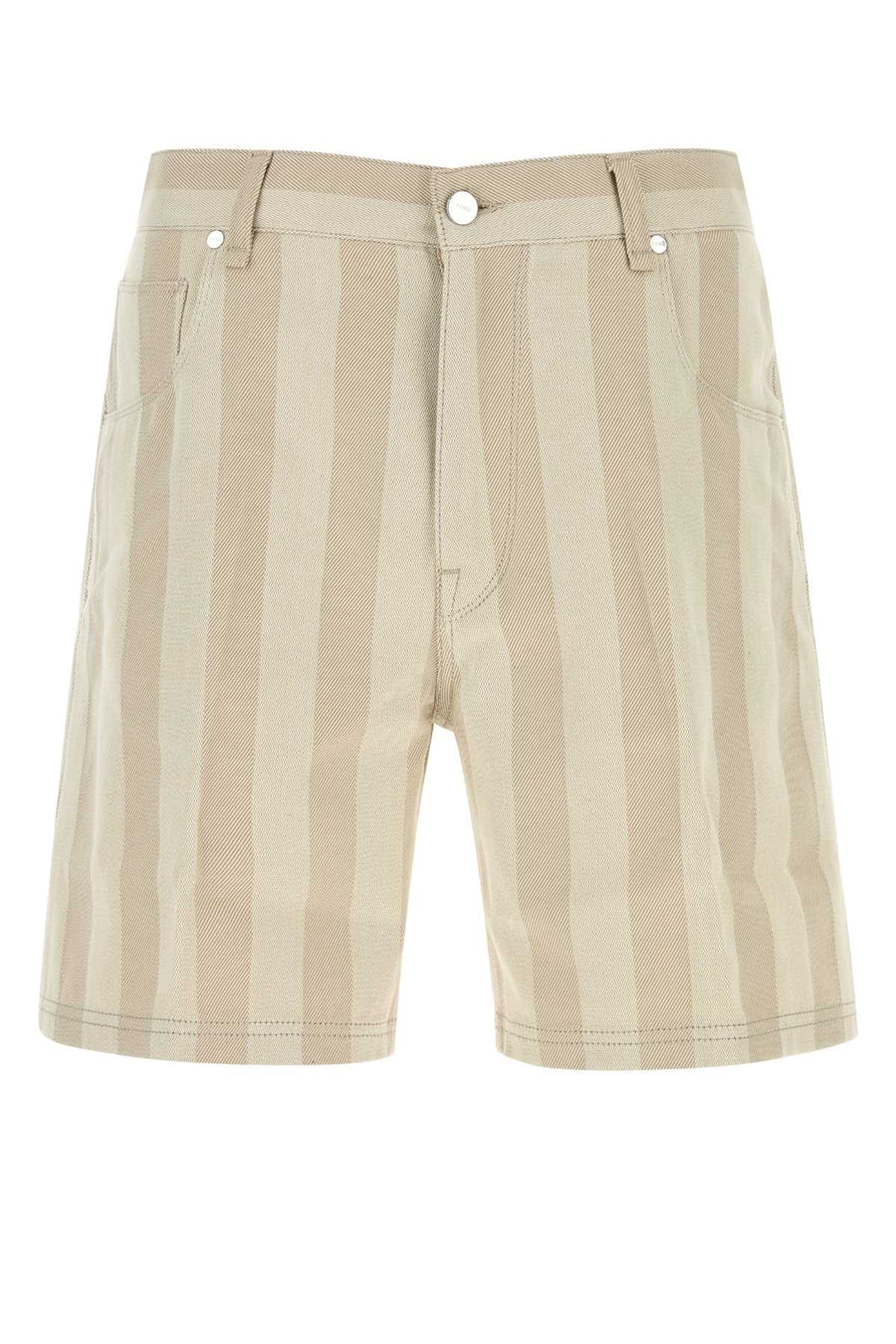 Fendi Regular 100% Cotton bermuda shorts in beige
