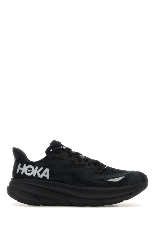 Hoka One One Clifton Exterior: 100% Fabric sneaker in black