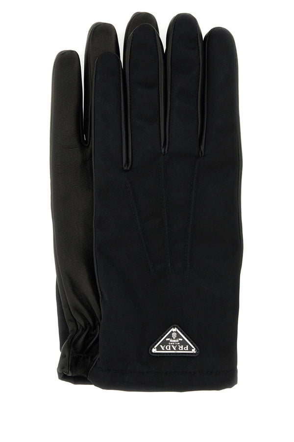 Prada 100% Nylon gloves in black