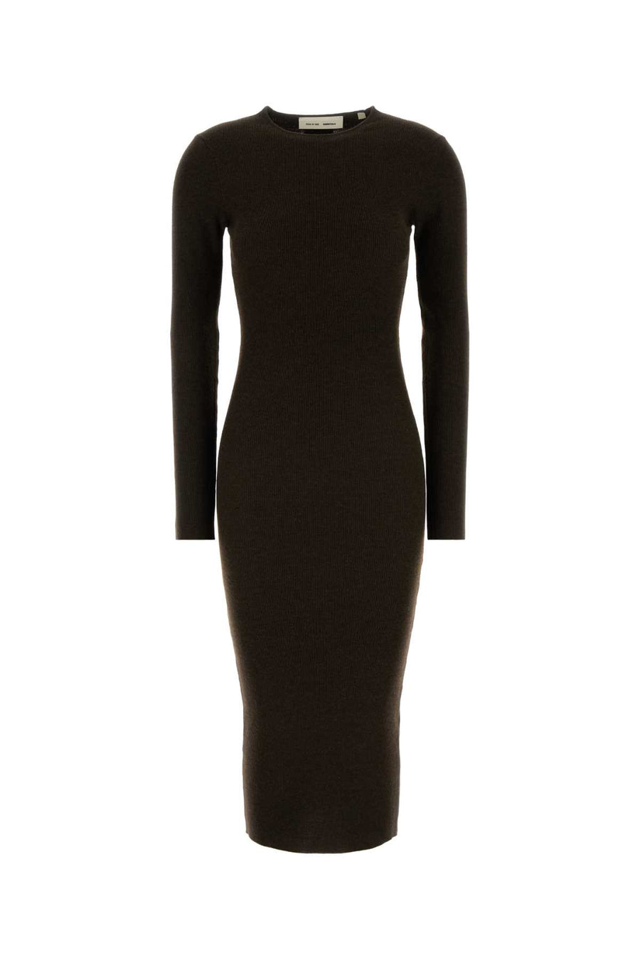 Fear Of God Essential Long 88% Polyester dress in brown
