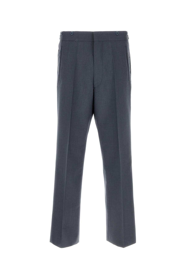 Prada Mohair 80% Mohair trousers in gray