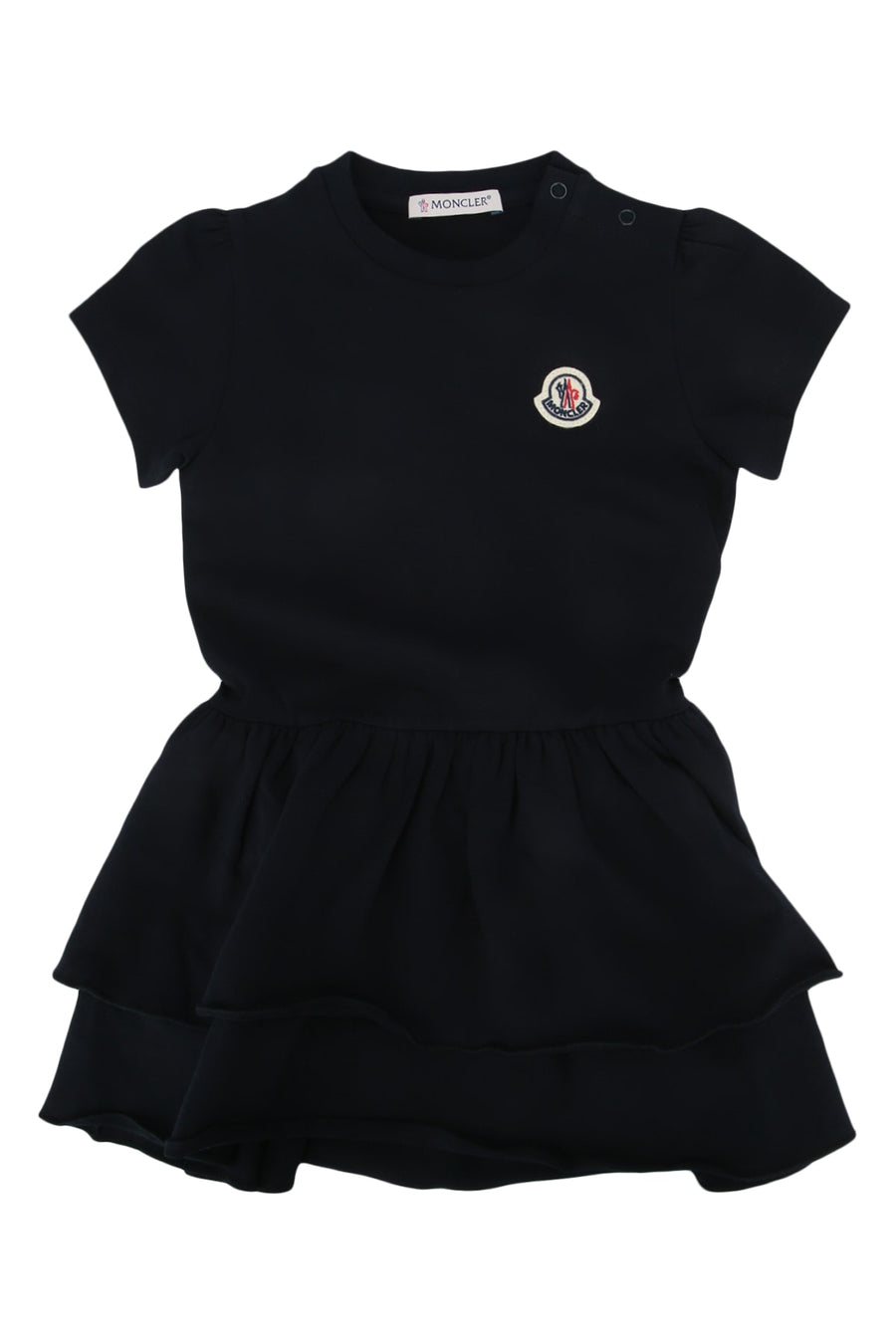 Moncler Jr 92% Cotton dress in black