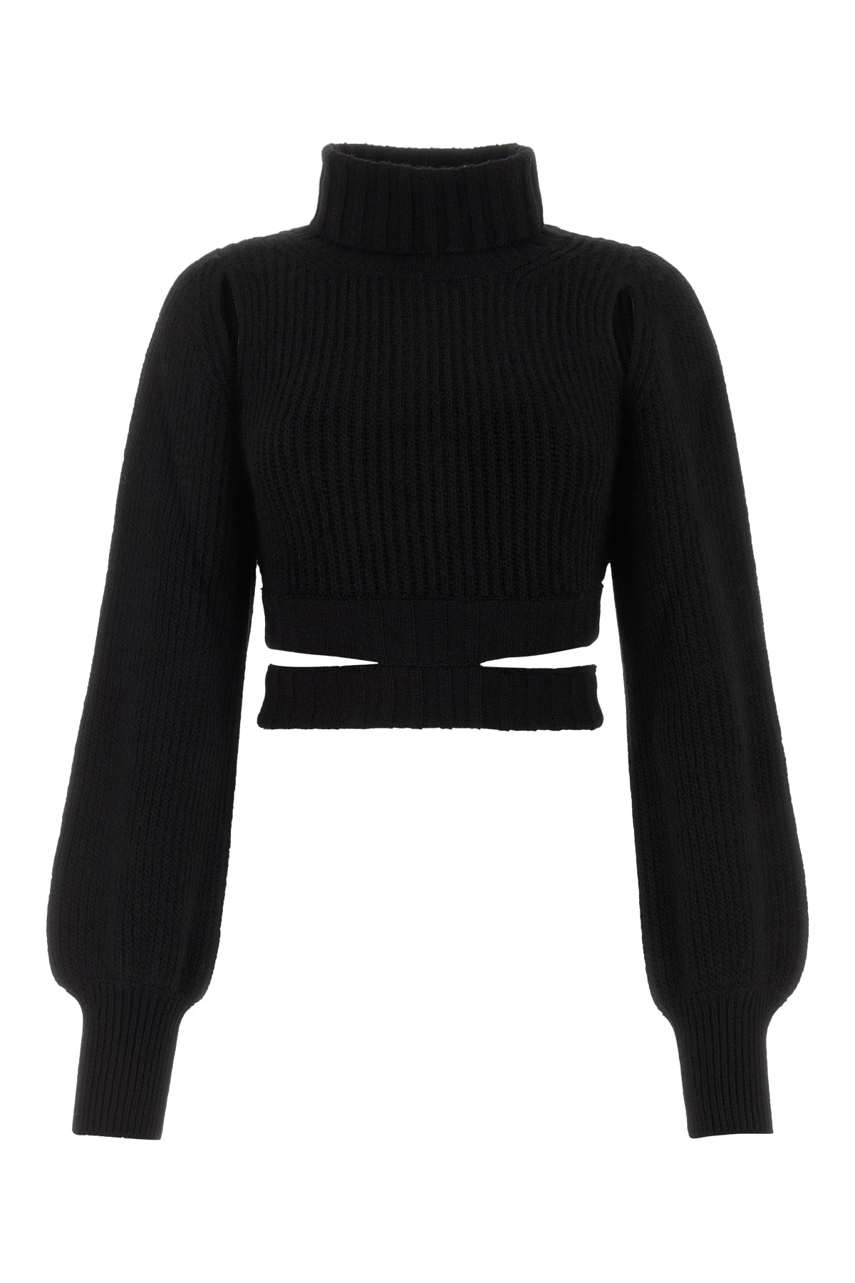 Black Virginia Wool Acrylic Maglieria